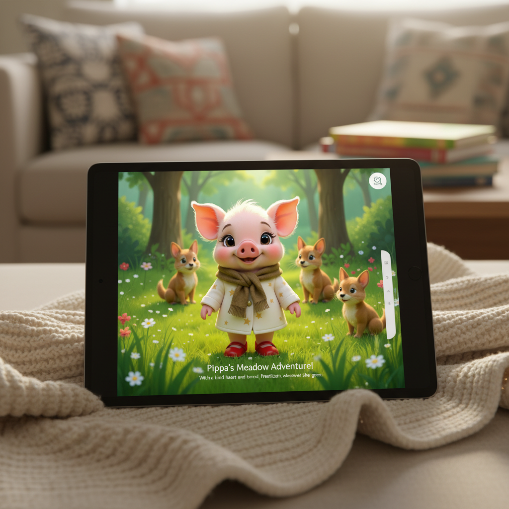 Interactive page flip from Ougalaxy storybook